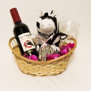 Cesta Média com Vinho – 5kg